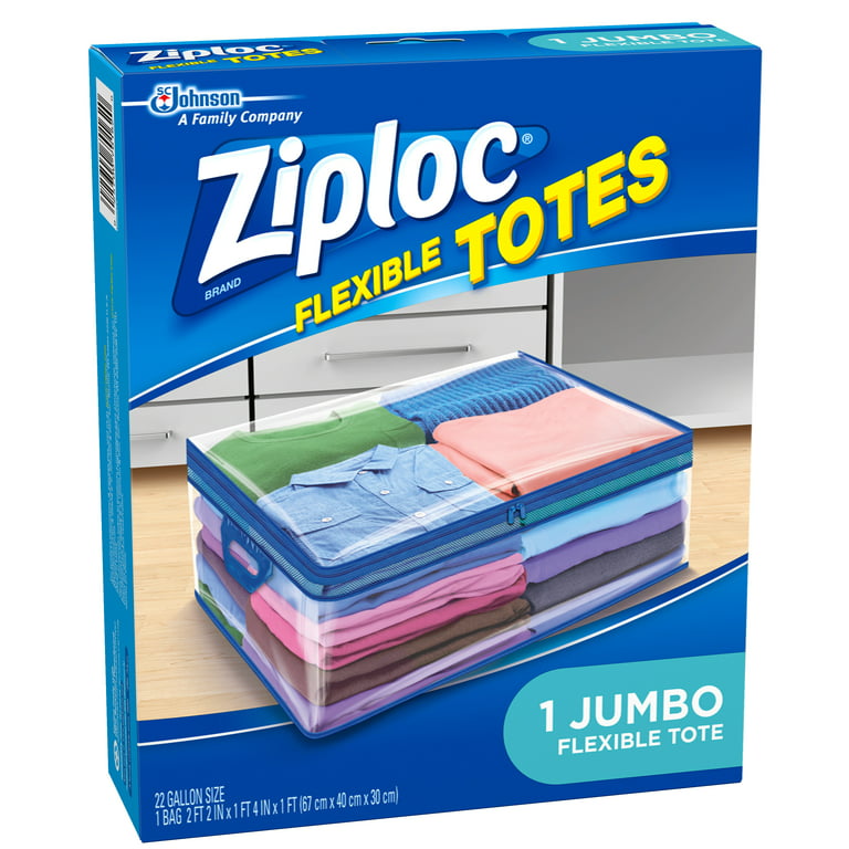 Ziploc Flexible Totes, Jumbo, 1 ct - Walmart.com
