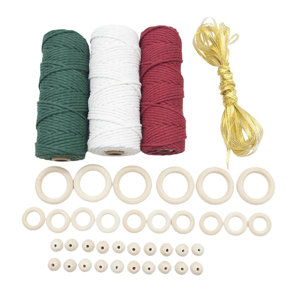 10m 100% Natural Cotton 12 ply Bakers Twine Cord DIY Decor Macrame Beading 