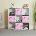 thumbnail image 6 of Werseon Collapsible Fabric Cube Storage Bin, 11" Foldable Storage Cubes Organizers with Handles, 6 Pack, Pink, 6 of 13