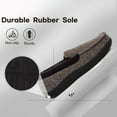 thumbnail image 7 of LongBay Men's Cozy Moccasin Slippers Loafer House Shoes with Memory Foam and Rubber Sole for Indoor Outdoor, 7 of 7