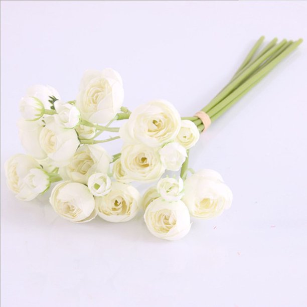 Artificial Flowers Party Real Touch Shop 6 Heads Artificial Wedding Bouquet Walmart Com Walmart Com