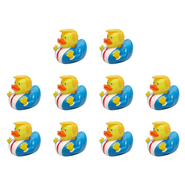 Juguete Vinilo para Bañarse Y Al Pato Trump Pellizco Le Suit Duck Squeeze Sound Toy (pato Trump)