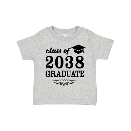 

Inktastic Class of 2038 Graduate with Graduation Cap Gift Toddler Boy or Toddler Girl T-Shirt