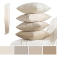 thumbnail image 3 of 4 Piece Set 18 x 18 Inch Sofa Bed 18 Inch Champagne Solid Square Set Sofa, 3 of 5