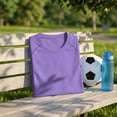 thumbnail image 5 of GiLiling Boys Compression Shirt Short Sleeve Youth Athletic Football Baseball Undershirt Kids Sports Base Layer (Purple, 9-10 Years), 5 of 9
