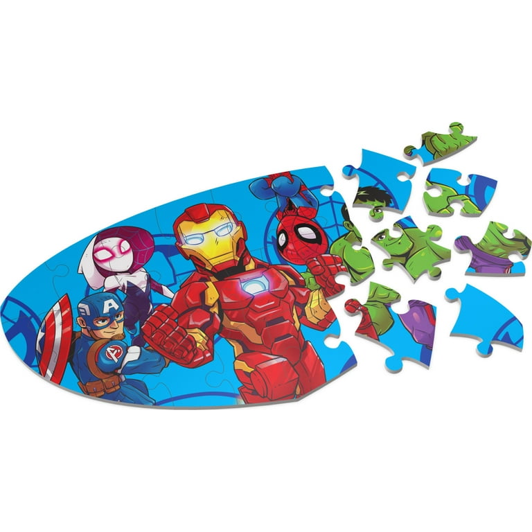 Marvel, 25-Piece Jigsaw Foam Spidey Puzzle, for Kids Ages 4 and up