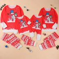 thumbnail image 1 of 2023 New Family Christmas Mom Dad Kids Matching Pajamas Set Baby Romper Cotton Soft 2 Pieces Suit Sleepwear Xmas Family Look, 1 of 4