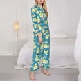 thumbnail image 3 of Wukai Cute Polar Bear Fishing Print Women's Pajama Set,PJ Set,Lounge Sets For Women Soft Long Sleeve Sleepwear Comfort and Style-Medium, 3 of 7