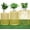 Yellow, variant on HFHOME Set of 3 Heavy-Duty Round End Table, Side Table, Coffee Table for Indoor Multifunctional Use, Outdoor Decorative Garden Stool Plant Stand-Yellow