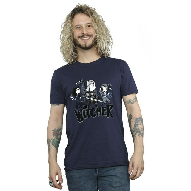 Netflix Mens The Witcher Team Illustrated T-Shirt