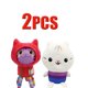 thumbnail image 1 of Casa de muñecas Gabby de 25cm, juguete de peluche de dibujos animados, sirena, gato, sirena, regalo de Navidad para niños, 7 piezas, 1 of 6