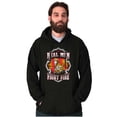 thumbnail image 4 of Real Men Fight Fire Firefighter Men's Big & Tall Graphic Hoodie Brisco Brands 2X, 4 of 5