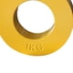 thumbnail image 4 of Juego de 2 discos de entrenamiento con pesas microfraccionadas de 0,25 kg, 0,5 kg, 0,75 kg y 1 kg Amarillo 1kg, 4 of 9