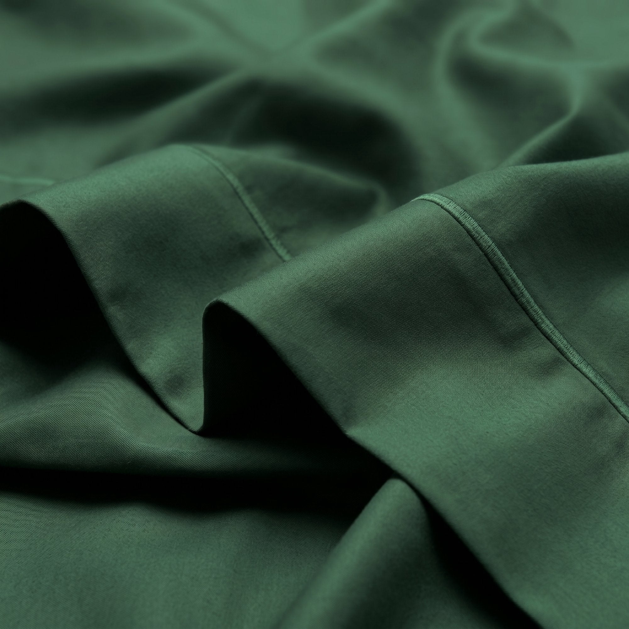 Superior 300 TC Egyptian Cotton Marrow Stitch Deep Pocket King Sheet Set, Hunter Green