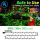 thumbnail image 3 of Cadena de luces Knonew para exteriores, 99 pies, 300 LED, verdes, impermeables, 3 of 6