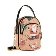 thumbnail image 7 of FORMRS Crossbody Bag for Women Quilted Travel Shoulder Cell Phone Purse with Chain Strap Handbag, Pink Christmas Santa, 7 of 7