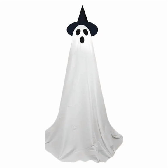 Halloween Large Glowing Ghost Decoration, Light Up Spooky Figure for Outdoor Porch Front Yard, Halloween Indoor Home Party Decor Prop, Holiday Supplies