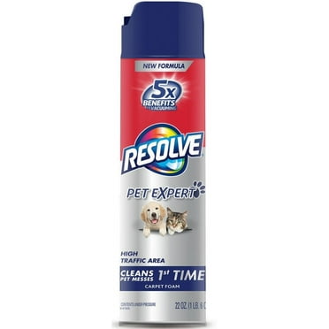 Resolve Pet Formula High Traffic Carpet Cleaner Foam, 22 oz