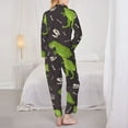 thumbnail image 5 of Bingfone Womens Pajama Sets Dinosaur Skeleton Print,Long Sleeve Loungewear Pajamas Set-Medium, 5 of 9