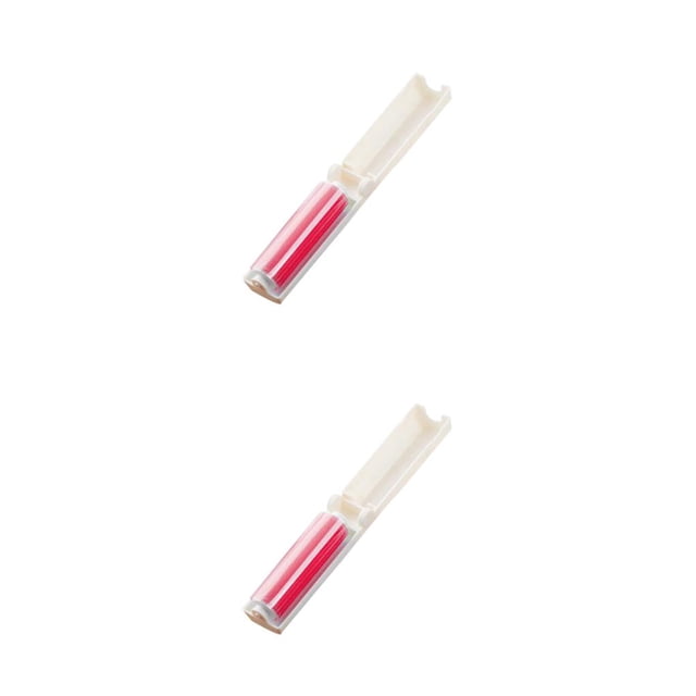 Cepillo de rodillos de pelusa Matsuzay Mini limpieza del hogar dispositivo viscoso de removedor de pelo de mascotas color Rosado 2piezas