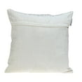 thumbnail image 6 of Parkland Collection Hazel White and Gray Velvet Decorative Throw Pillow, 18 x 18 Ethnic Accent Pillow, 6 of 6