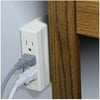 Multi-Plug Outlet Low Profile Side Plug In Design 6 Sockets Power Charging Station Electronic Video Game Console TV Computer