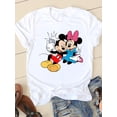 thumbnail image 1 of Disney Print Lovely Trend 90s Clothing Mickey Mouse Tee Shirt Casual Fashion Women Cartoon Graphic Short Sleeve T-shirtsS Gao Jinjia LED, 1 of 2
