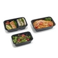 thumbnail image 3 of Mainstays Reusable Assorted Meal Prep Container, Black, 25 Pack, 3 of 7