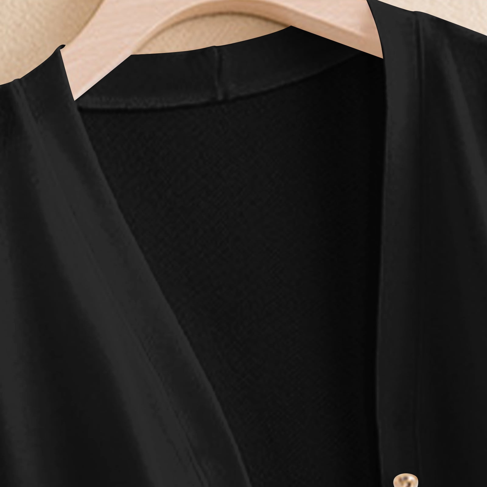 Womens Plus Size Cardigans Button Down Black Sweaters Lightweight Loose Long Sleeve Fall Solid Color Coats for Ladies Casual - image 3