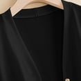 thumbnail image 3 of Elvqul Plus Size Cardigans for Women Button Down Loose Sweaters Black Lightweight Casual Solid Color Trendy Womens Coats Long Sleeve, 3 of 8