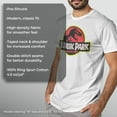 thumbnail image 6 of Men's Jurassic Park T Rex Logo Graphic Tee White 3X Large, 6 of 9