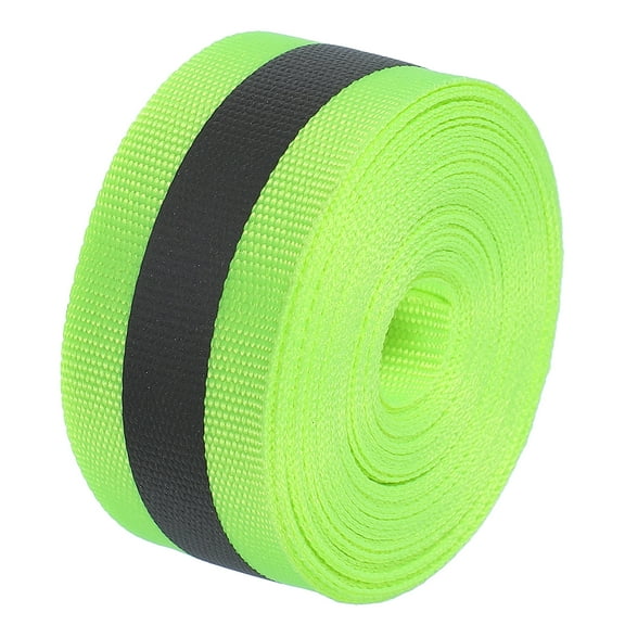 Uxcell Reflective Tape Strip, 1" x 20FT High Visibility Sew-on DIY Safety Fabric Webbing, Fluorescent Green