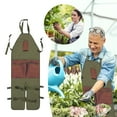 Gardening Apron With Pockets For Women Stainless Steel Trim Floor
