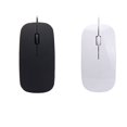 thumbnail image 2 of Wired Ultra-thin Mini Mouse Desktop Computer Laptop Matte Black White Cute Ergonomic Gaming Mouse,Maoww, 2 of 9
