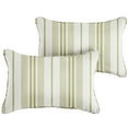thumbnail image 2 of Sorra Home  Outdura Wellfleet Indoor/Outdoor Corded Lumbar Pillows (Set of 2) 12 in x 18 in (Set of 2) - Wellfleet Basil, 2 of 5