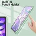 thumbnail image 5 of JETech Case for iPad Air 11-Inch M3/M2 (2025/2024), iPad Air 5/4 (2022/2020 5th/4th) with Pencil Holder, Clear Transparent Back Slim Stand Shockproof Tablet Cover, Auto Wake/Sleep (Green), 5 of 7