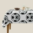 thumbnail image 5 of Zufioo Happy Soccer Print Square Decorative Tablecloth, Wrinkle-resistant, Waterproof and Oil-resistant Tablecloth Coffee Table Cloth, Suitable for Restaurants-54"x54", 5 of 8