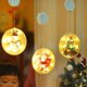 thumbnail image 3 of Decoración navideña LED colgante con ventosa a pilas (pilas incluidas) estilo muñeco de nieve, 3 of 5