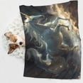 thumbnail image 6 of Rocae Space White Horse for Pet Blanket Dog Blanket Cat Blanket Soft Sleep for Small Medium Pet-Small, 6 of 8