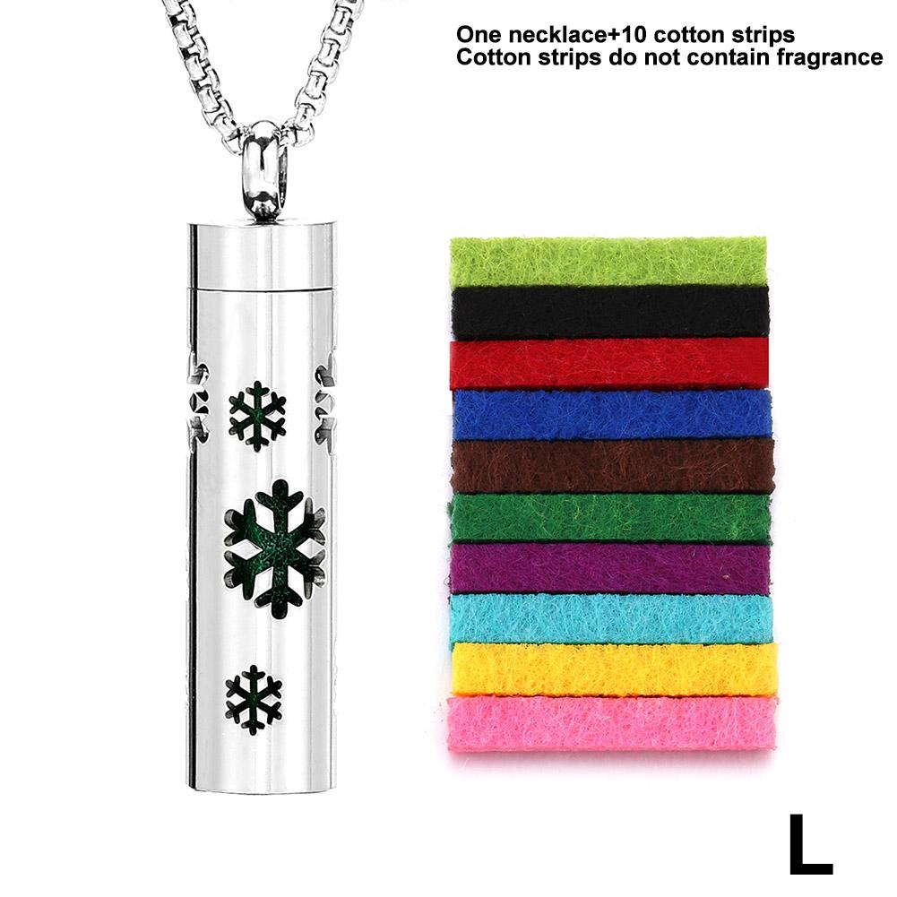 エッセンシャルオイル Frankincense oil + aroma necklace Stainless Steel Aroma Necklace - Essential Oil Diffuser Pendant