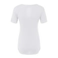 thumbnail image 4 of Youmylove Women Maternity Regular Solid Color Hem Tee Shirt Casual Short Sleeve O-Neck Basic Nursed T-Shirt Top Breastfeeding Female Stylish Pregnant Clothes, 4 of 8
