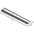 thumbnail image 6 of 24-inch 3 Color Levels LED Under Cabinet Lighting, Hardwired or Plugged-in, Selectable White 2700K/3000K/4000K, Dimmable, Bronze Finished, 6 of 6