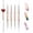 4Pcs-Gold, variant on Modelones Nail Art Brush Set, 6Pcs Nail Brushes for Nail Art with Liner Dotting Builder Gel Polish Brush, Nail Art Tools for Home DIY Salon