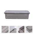 thumbnail image 2 of Plastic Chopsticks Drain Storage Box Kitchen Dust-proof Tableware Storage Organizer Kitchen Cutlery Fork Utensil Storage Container (Black), 2 of 4