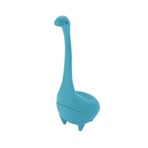 Cuchara con forma de monstruo de agua, creativa, con forma de dinosaurio, para filtrar té, con mango largo, para cocina