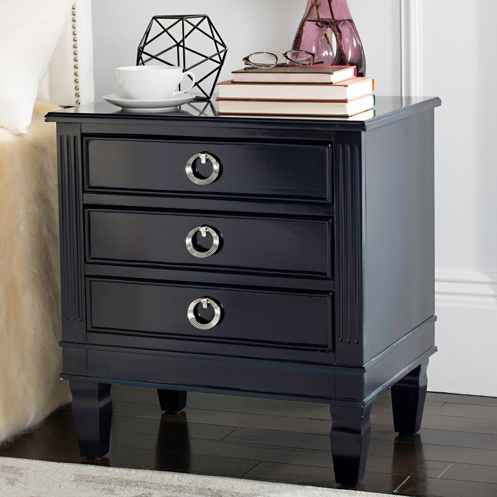 Safavieh Kira 3Drawer Nightstand, Multiple Colors