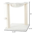 thumbnail image 4 of PETMAKER Cat Hammock with Scratching Posts for Indoor Cats (White), 4 of 7
