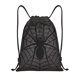 thumbnail image 1 of Fotbe Black Spider On Web 1 Bolsa Mochila con Cordón Estampada, Bolsa de Gimnasio Deportiva, Bolsa Cinch, Bolsa con Cordón para Hombres y Mujeres-Small, 1 of 6
