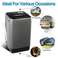 thumbnail image 4 of Full Automatic Washing Machine with LED Display, 20 lbs Portable Washing Machine, 10 Washing Programs & 8 Water Levels Selections, Grey, 4 of 12