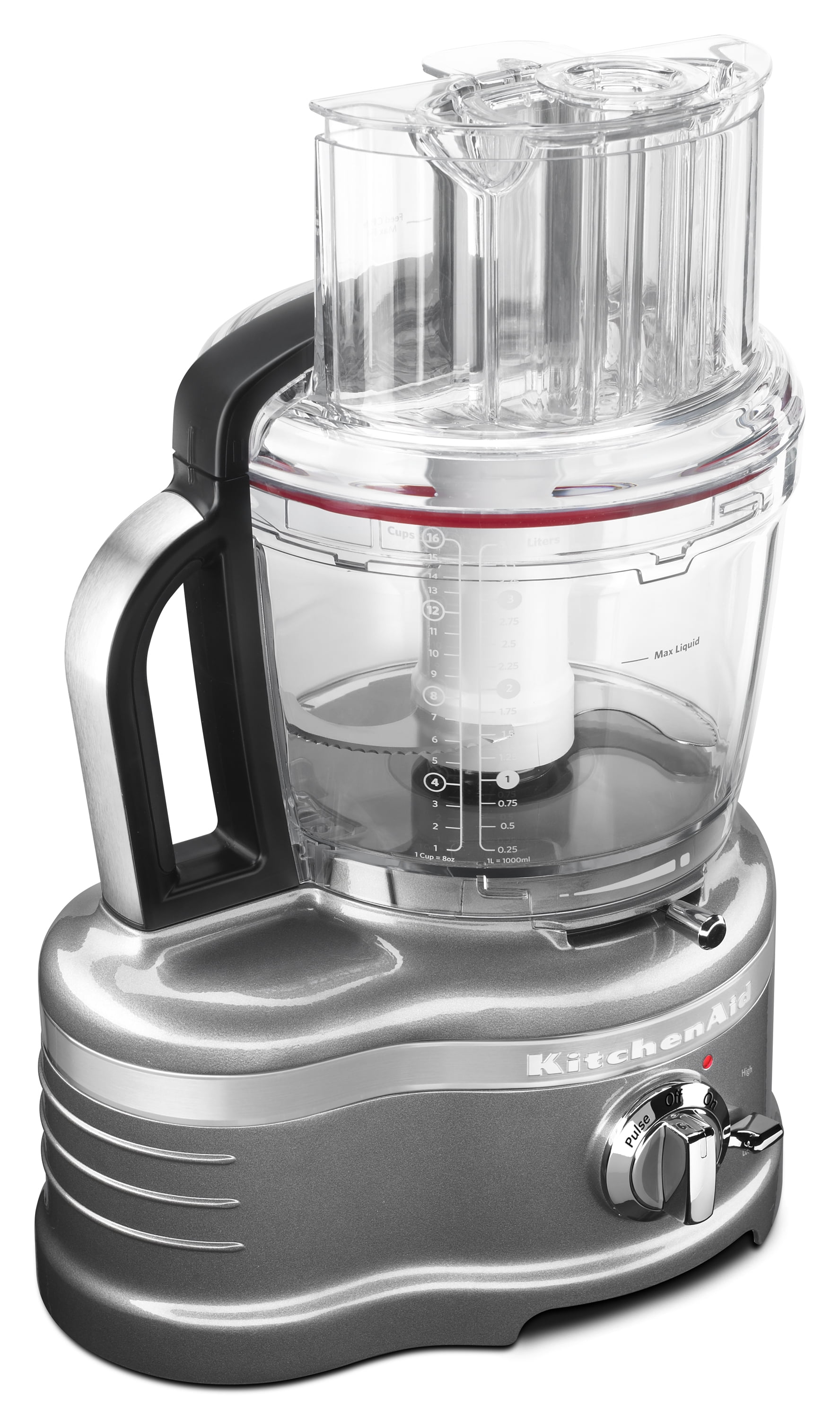 Kitchenaid Pro Line Series 16 Cup Food Processor With Die Cast Metal Base And Commercial Style Dicing Kit Medallion Silver Walmart Com Walmart Com